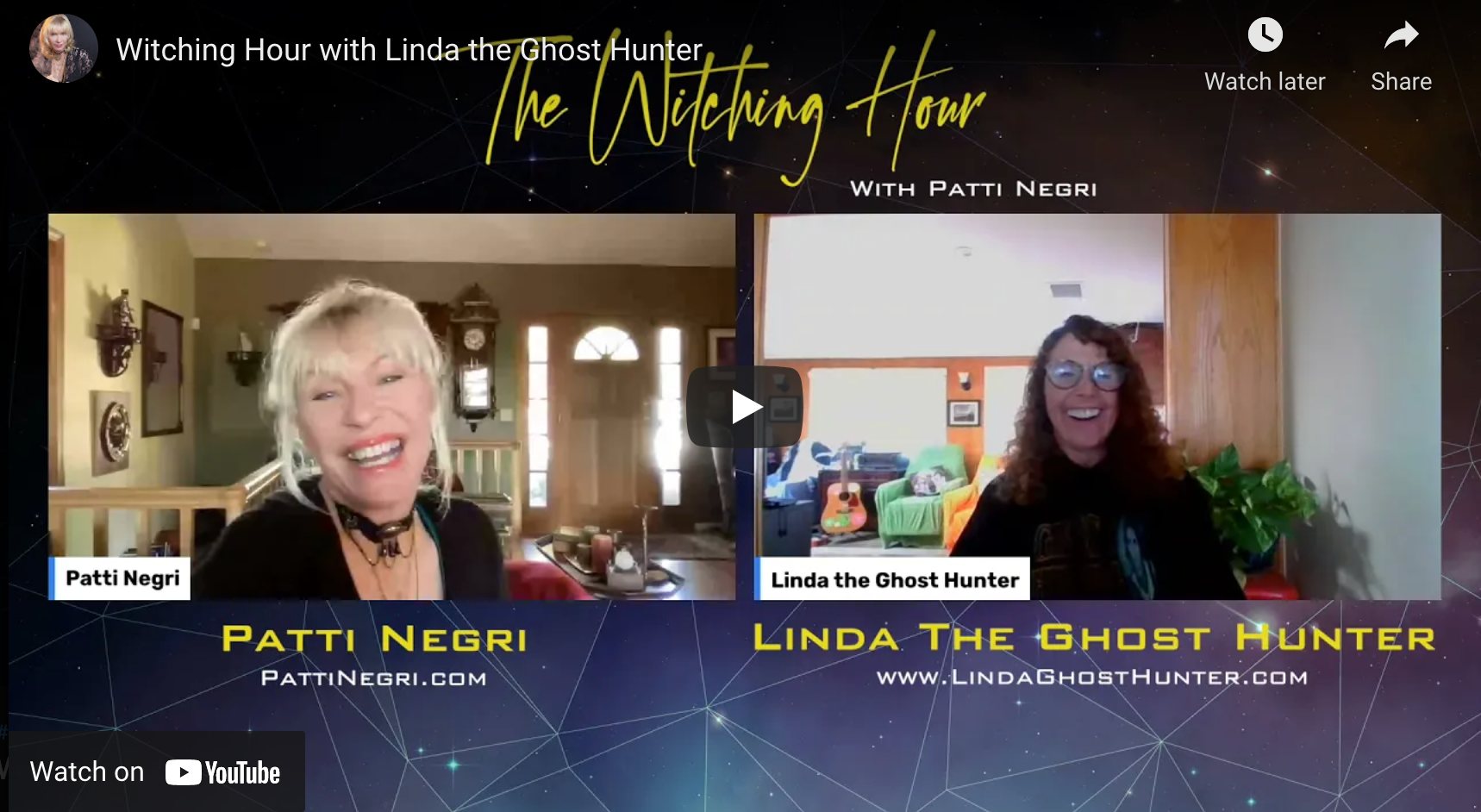 Witching Hour with Linda The Ghost Hunter – Patti Negri